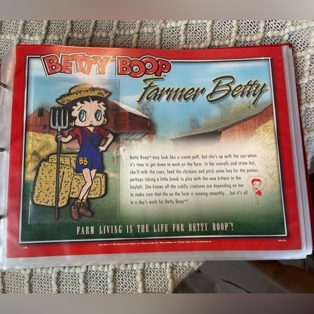 Vintage Betty Boop Patch Collection Binder Willabee & Ward WWII Series w Sleeves - Picture 14 of 16